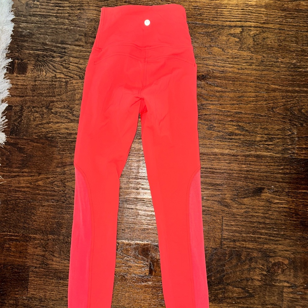 lululemon coral leggings